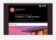 Titelseite Unternehmenspräsentation TRAVELFRUITS