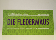 Postkarte Die Fledermaus